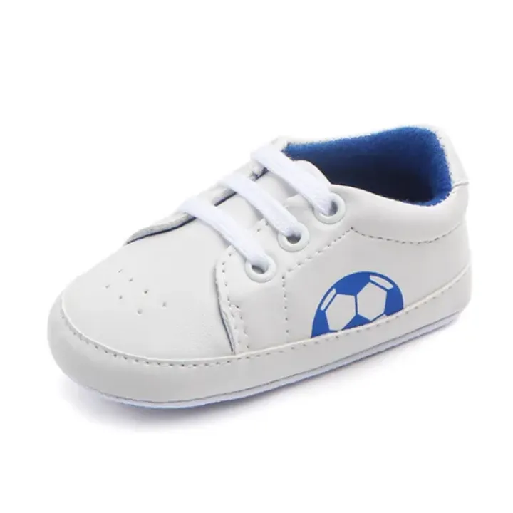 Baskets Bébé Sport – Premiers Pas Confortables et Stylés (Motif Ballon)