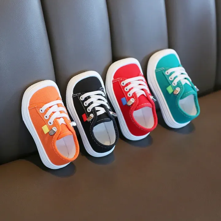 Chaussures Filles Colorées – Baskets en Toile Confortables et Respirantes