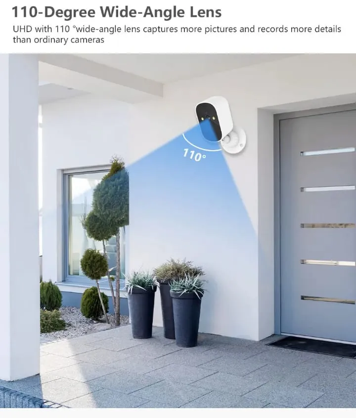 Mini caméra extérieure sans fil avec détection PIR