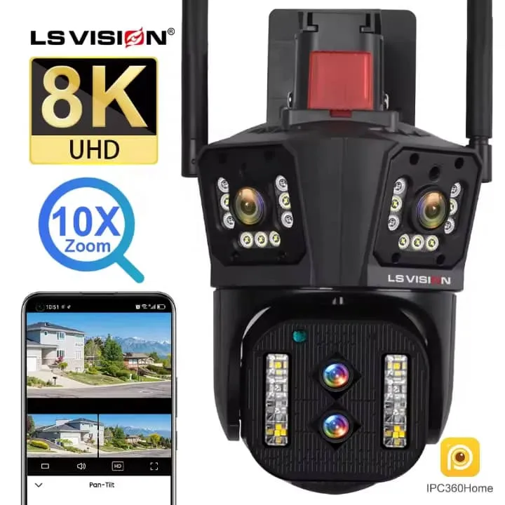 Caméra Solaire 4G Double Objectif – Sécurité 360° Ultra HD