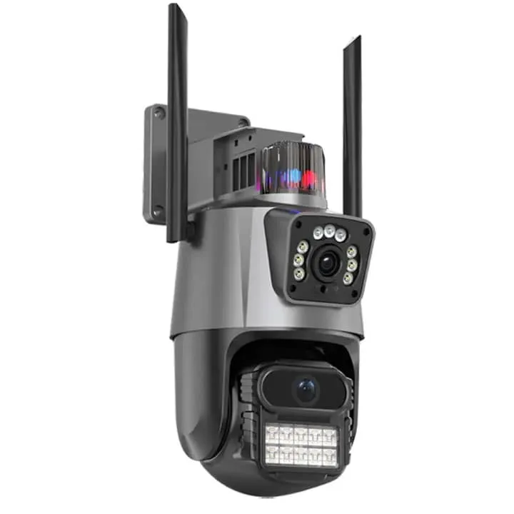 Caméra 4K Intelligente avec Sirène Intégrée – WiFi & 4G