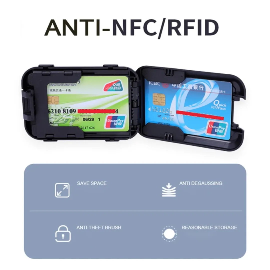 Porte-Cartes RFID TOPIND en Aluminium : Sécurité et Style pour vos Cartes