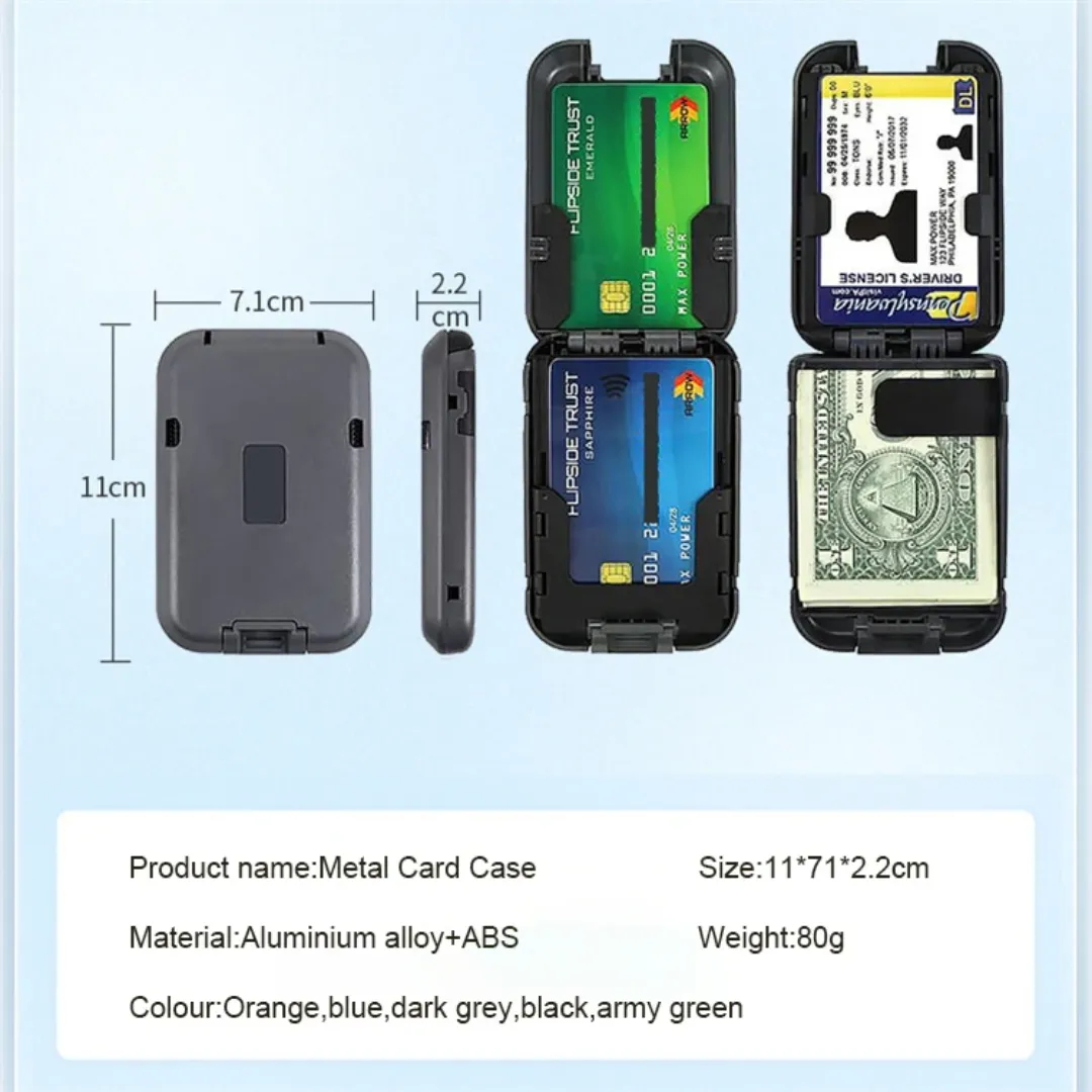 Porte-Cartes RFID TOPIND en Aluminium : Sécurité et Style pour vos Cartes