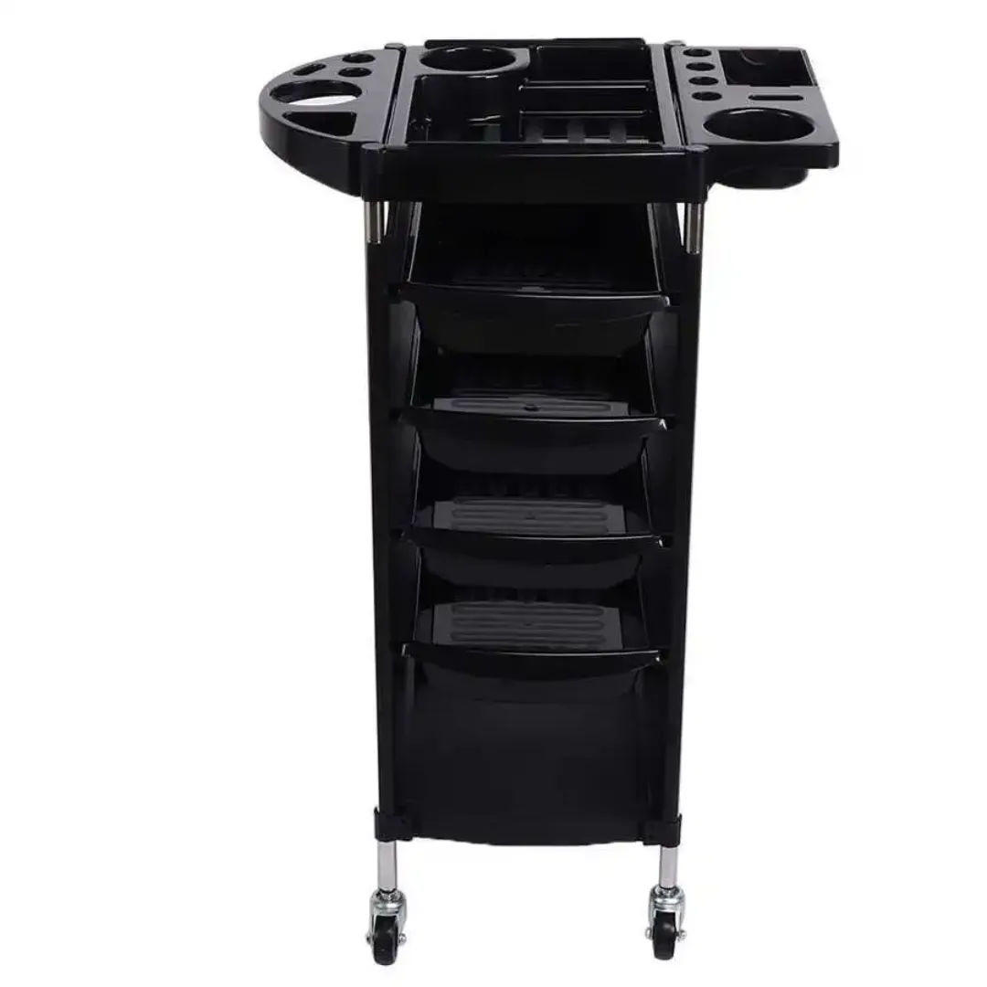 Chariot de Coiffure Professionnel avec 5 Tiroirs – Design Robuste & Multifonction pour Salon de Beau