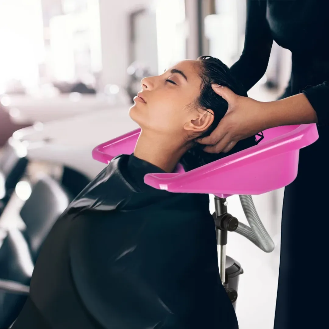 Bac à Shampoing Pliable Professionnel – Réglable et Léger, Idéal pour Salon de Coiffure