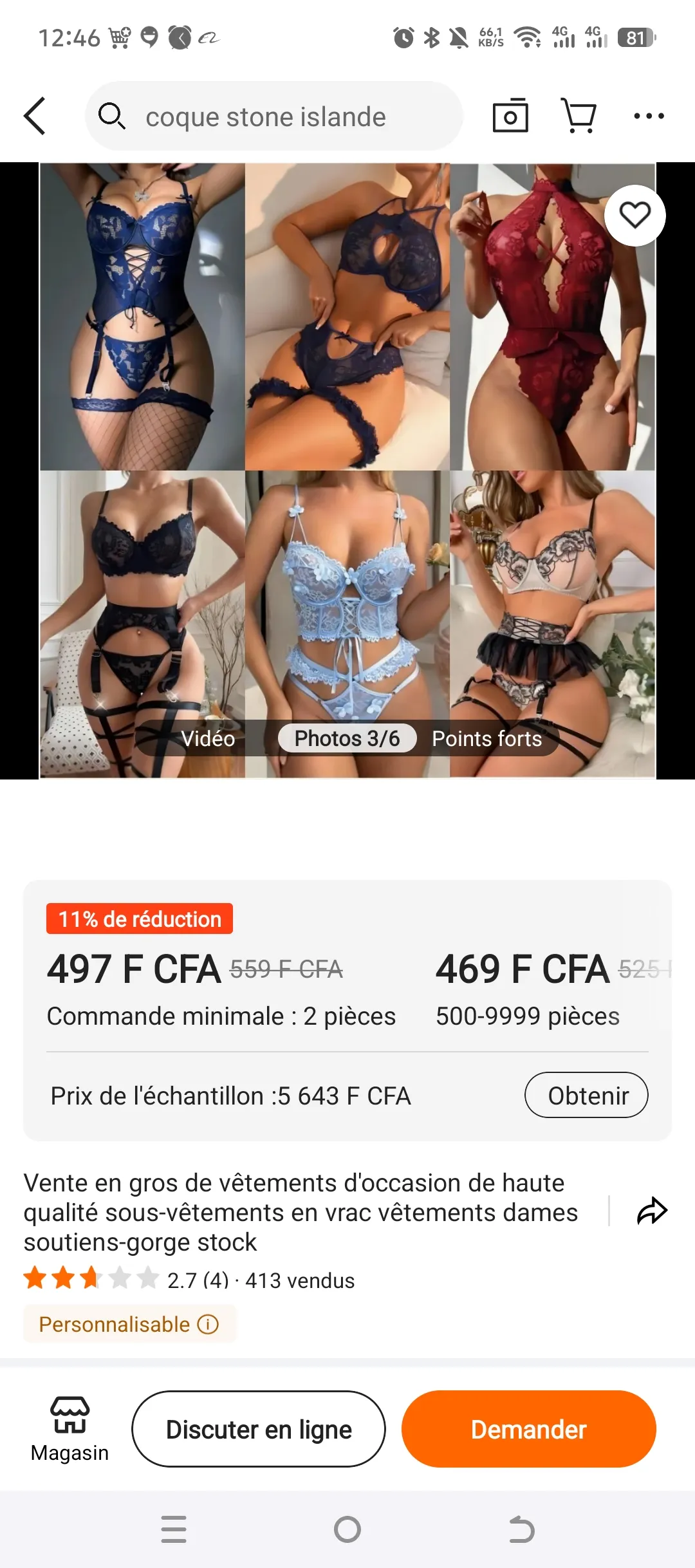 Lingerie Sexy Femme – Ensemble Dentelle, Body et Soutien-Gorge Fantaisie en Gros
