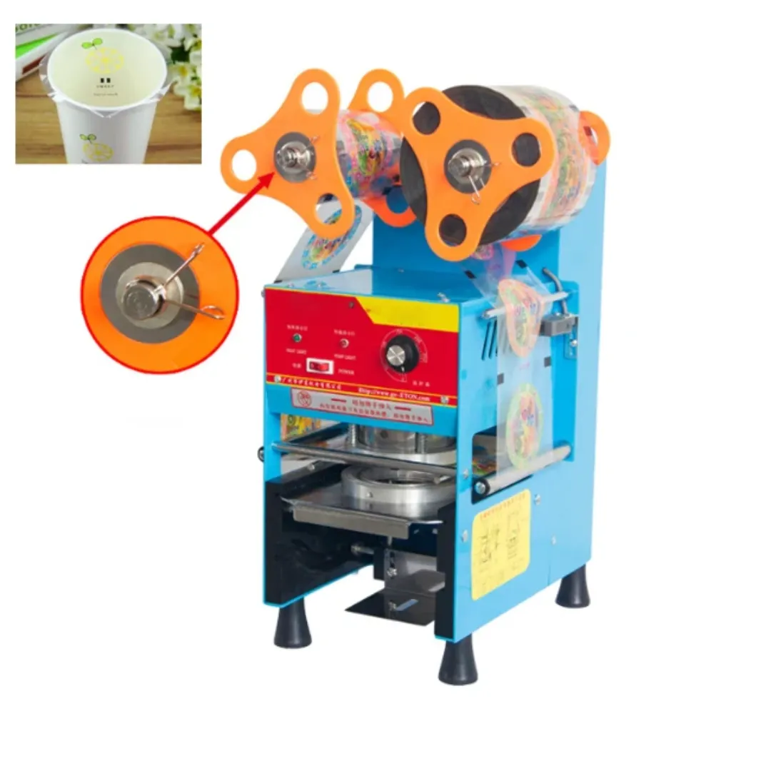 Machine à Sceller les Gobelets – Automatique, 300-500 gobelets/h, Ø90mm – Modèle OLL-A9