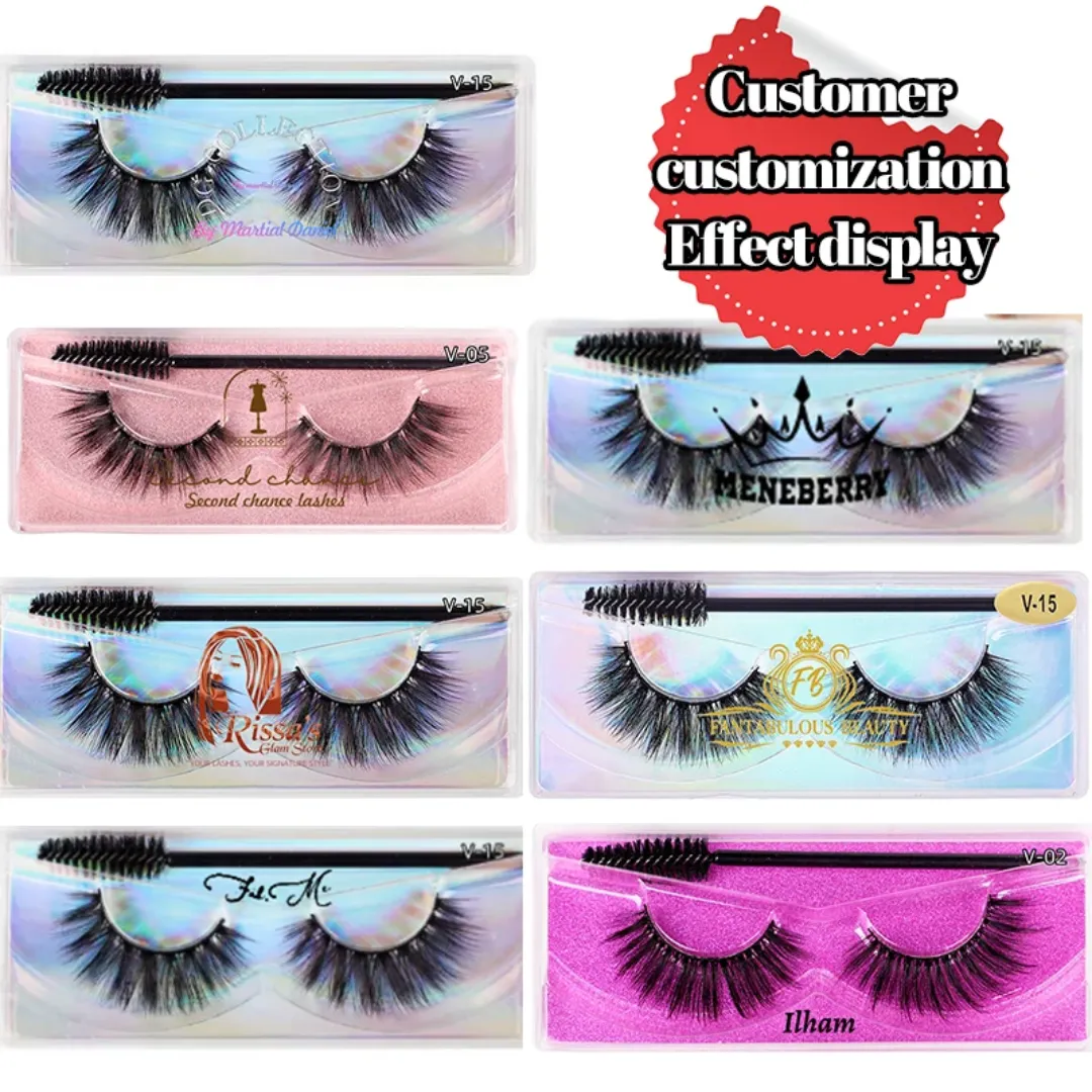 Cils Vaporeux 25 mm en Soie – Effet Vison, Ultra-Légers & Réutilisables – Personnalisables avec Logo