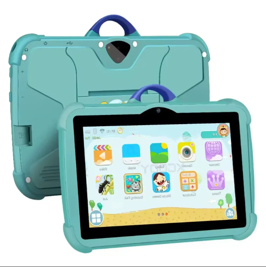 Tablette Éducative Enfant 7" Android – 4Go+64Go, WiFi, Applications Ludo-Éducatives, Coque Antichoc