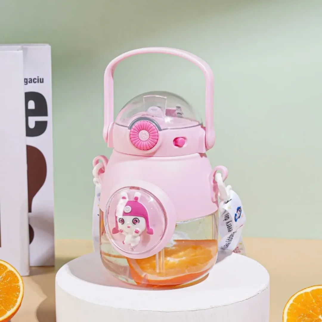 Gourde Capsule Spatiale pour Enfants – 900ml avec Paille Intégrée