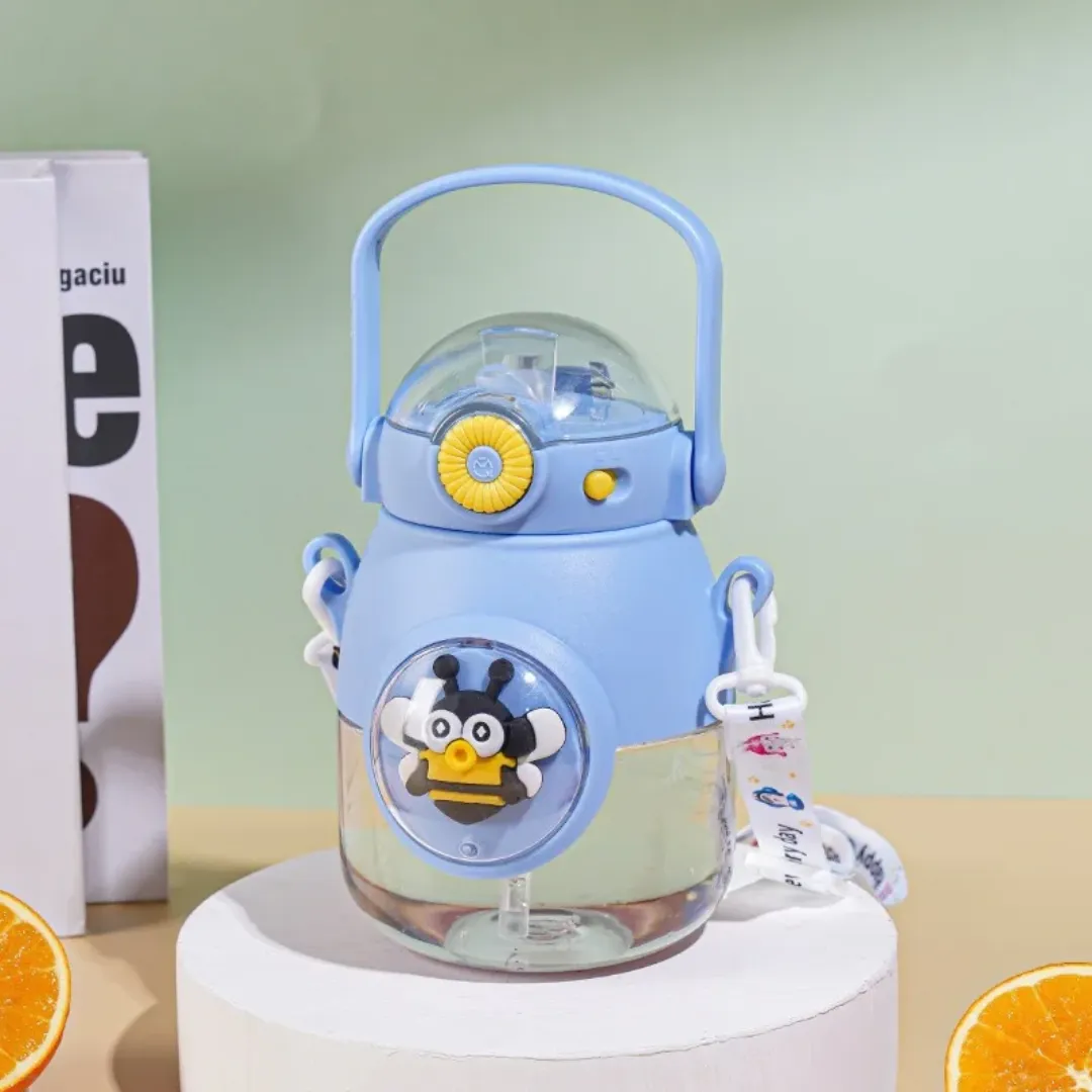 Gourde Capsule Spatiale pour Enfants – 900ml avec Paille Intégrée