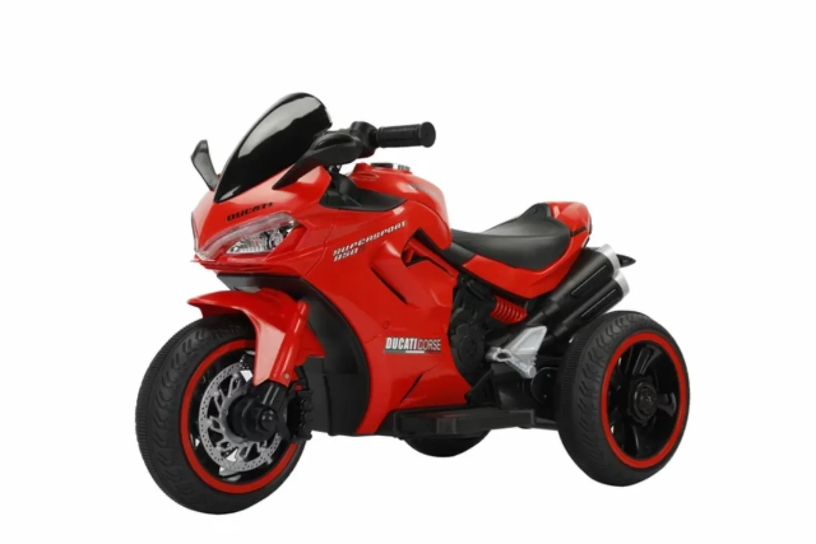 Moto Électrique Enfant 12V – Design Sport, Batterie Rechargeable, LED & Musique, Modèle Ducati