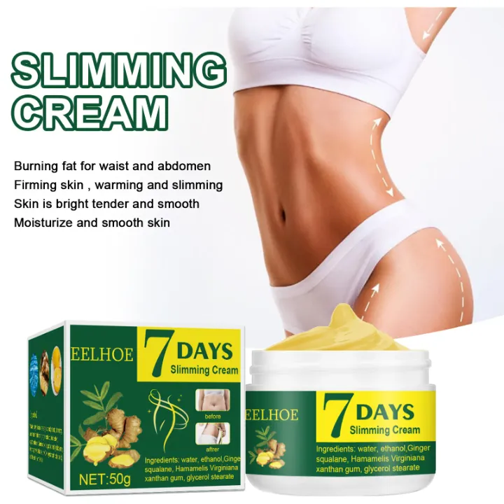 Crème Amincissante EELHOE 7 Days – Massage Raffermissant au Gingembre pour Perte de Poids et Fermeté