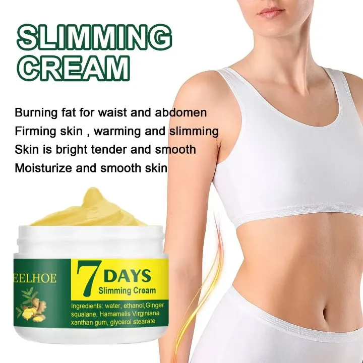 Crème Amincissante EELHOE 7 Days – Massage Raffermissant au Gingembre pour Perte de Poids et Fermeté