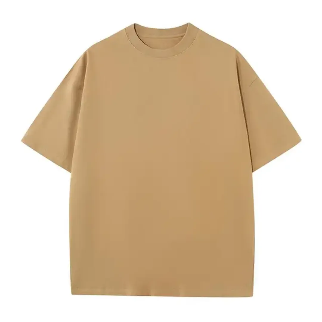 T-shirt Oversize 230g Homme – 100% Coton, Tissu Épais Premium, Couleurs Unies