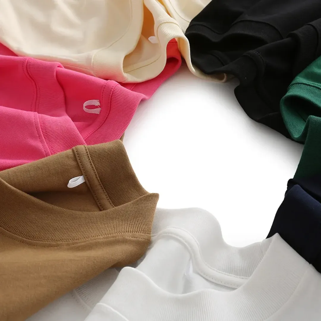 T-shirt Oversize 230g Homme – 100% Coton, Tissu Épais Premium, Couleurs Unies