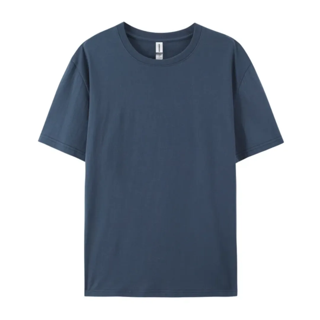 T-shirt Homme 100% Coton – Col Rond, Uni, Personnalisable, Confort Quotidien, Toutes Tailles