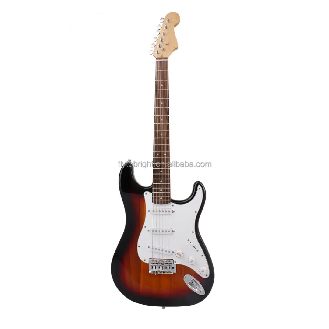 Guitare Électrique ST700 – 6 Cordes Acier – Corps en Tilleul – 39 Pouces – Modèle Débutant ou Pro