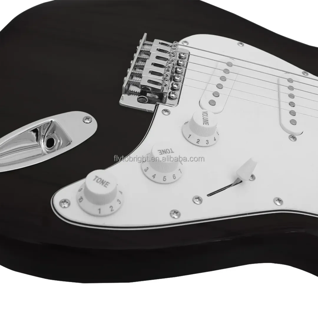 Guitare Électrique ST700 – 6 Cordes Acier – Corps en Tilleul – 39 Pouces – Modèle Débutant ou Pro