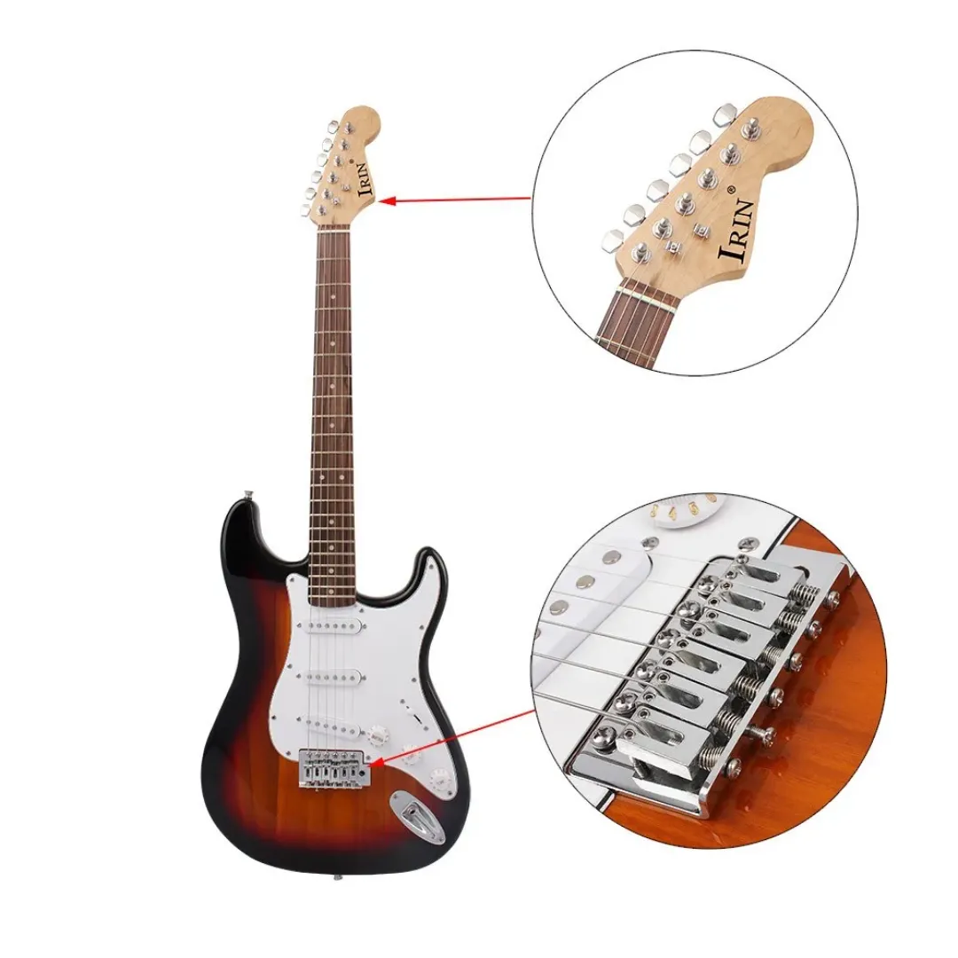 Guitare Électrique ST700 – 6 Cordes Acier – Corps en Tilleul – 39 Pouces – Modèle Débutant ou Pro