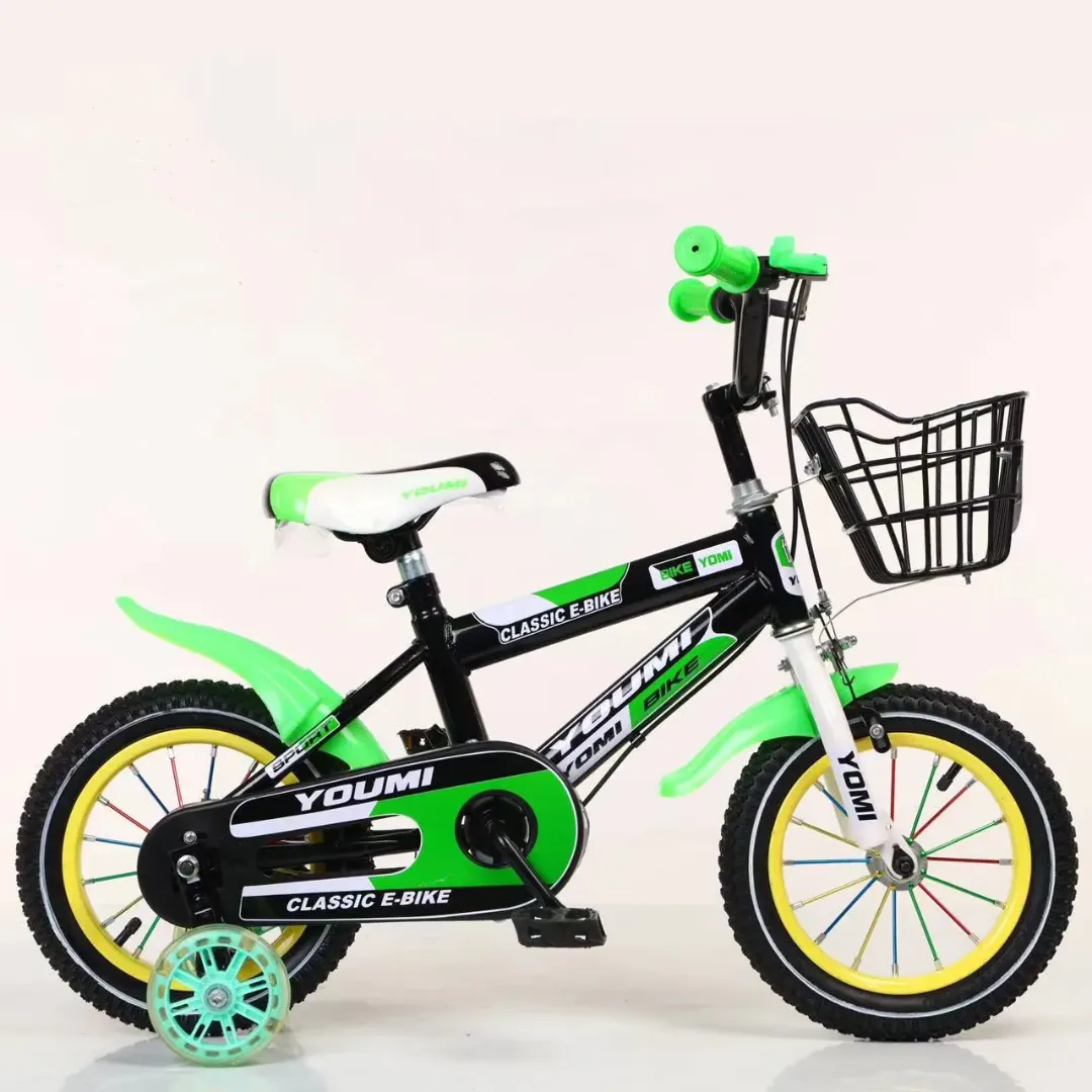 Vélo pour Enfants 12/14 Pouces – Avec Roues d'Appui – Cadre en Métal – Unisexe 3 à 7 Ans
