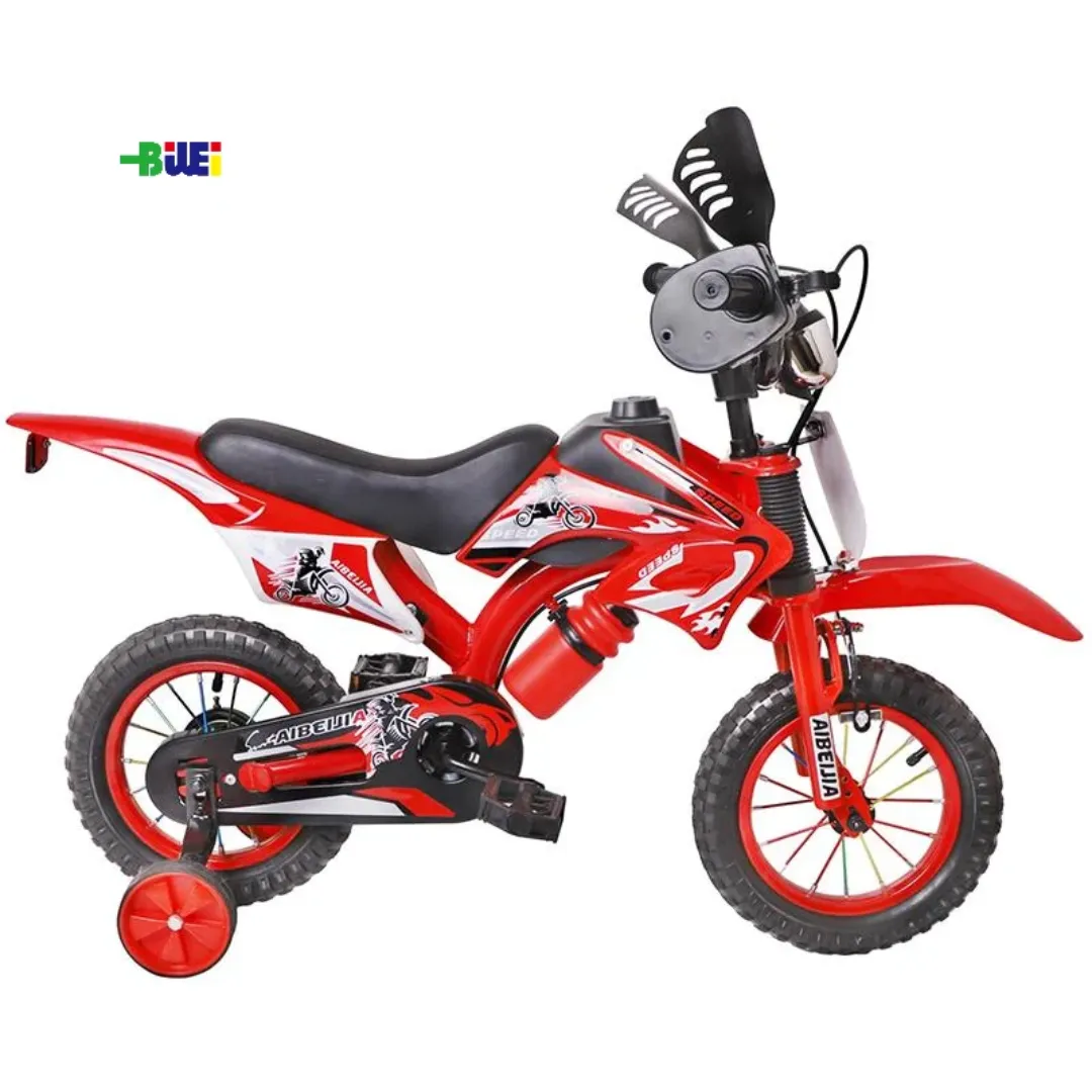 Vélo Moto Enfant 12 à 20 Pouces – Cadre Acier, Roues d'Appui, Design Sport – Pour Garçons et Filles 3 à 12 Ans