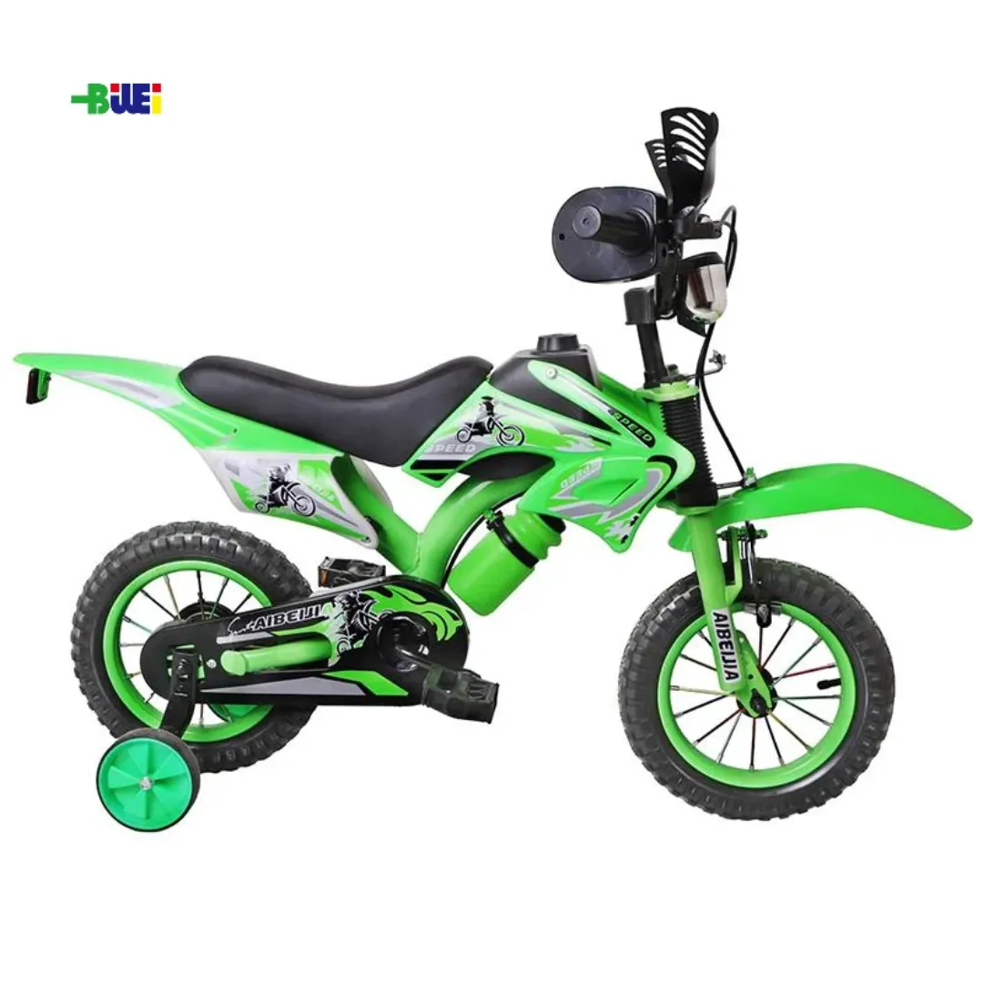 Vélo Moto Enfant 12 à 20 Pouces – Cadre Acier, Roues d'Appui, Design Sport – Pour Garçons et Filles 3 à 12 Ans