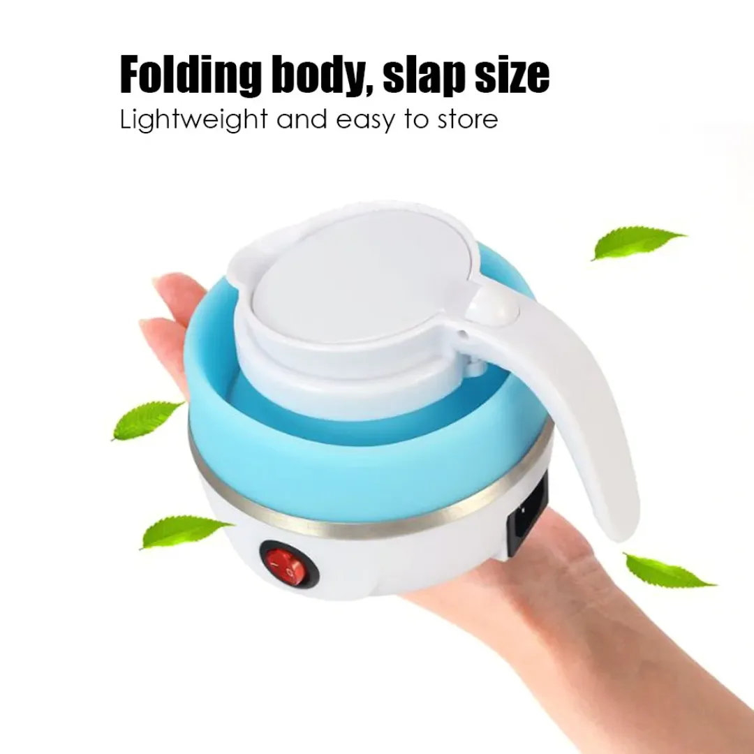 Bouilloire Électrique Pliable en Silicone – Mini Bouilloire de Voyage Portable, Étanche et Compacte – 600 ml