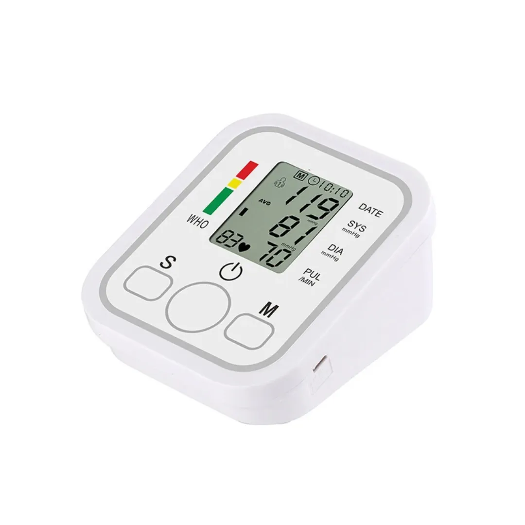 Tensiomètre Électronique au Bras – Automatique, Affichage LCD, Mesure Précise de la Tension Artérielle et du Pouls