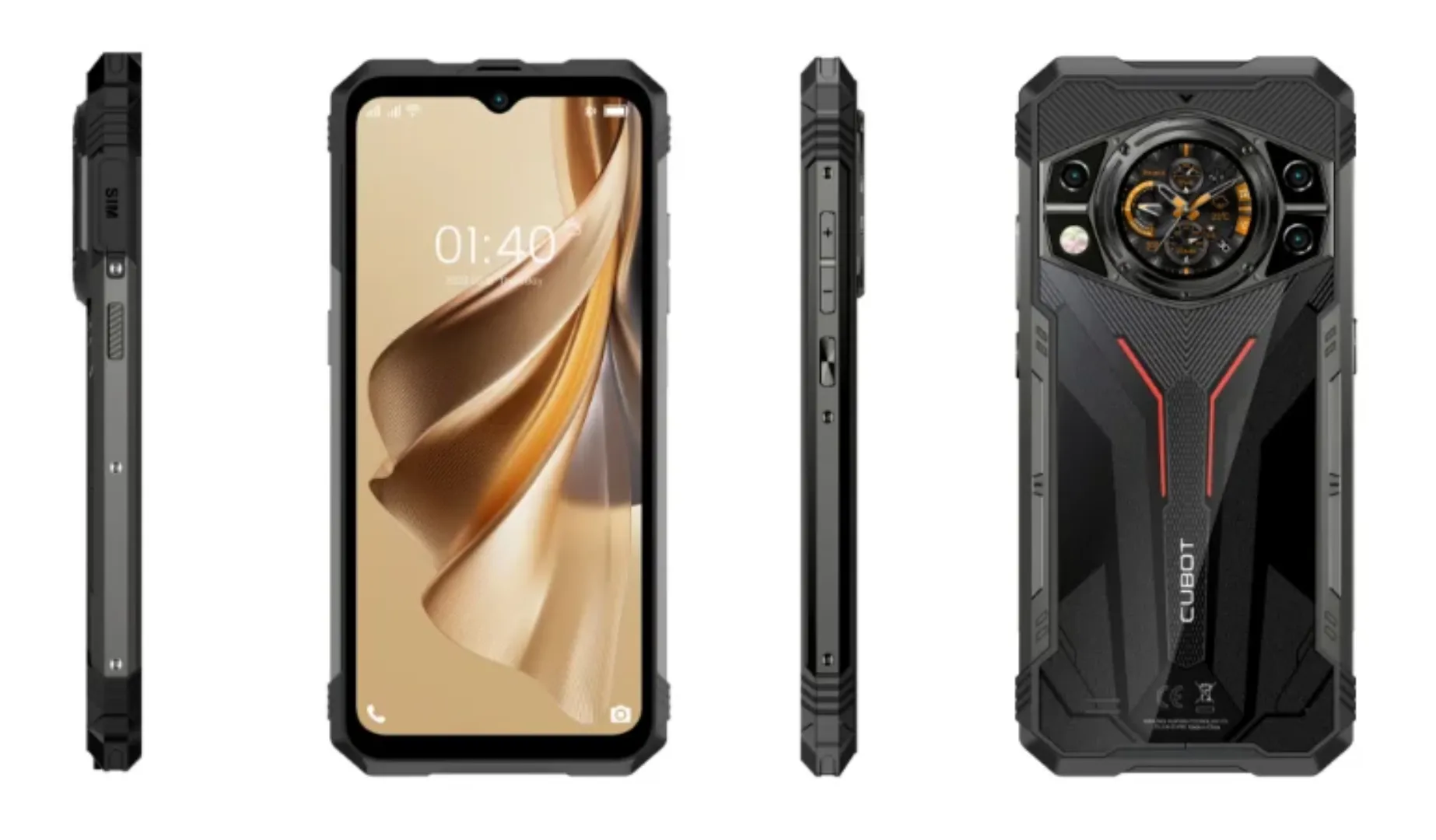 Cubot KINGKONG AX – Smartphone Android 14 Ultra-Robuste | 24 Go RAM, 256 Go ROM | Caméra 100MP | Écran 120Hz | Batterie 5100mAh | IP68/IP69K