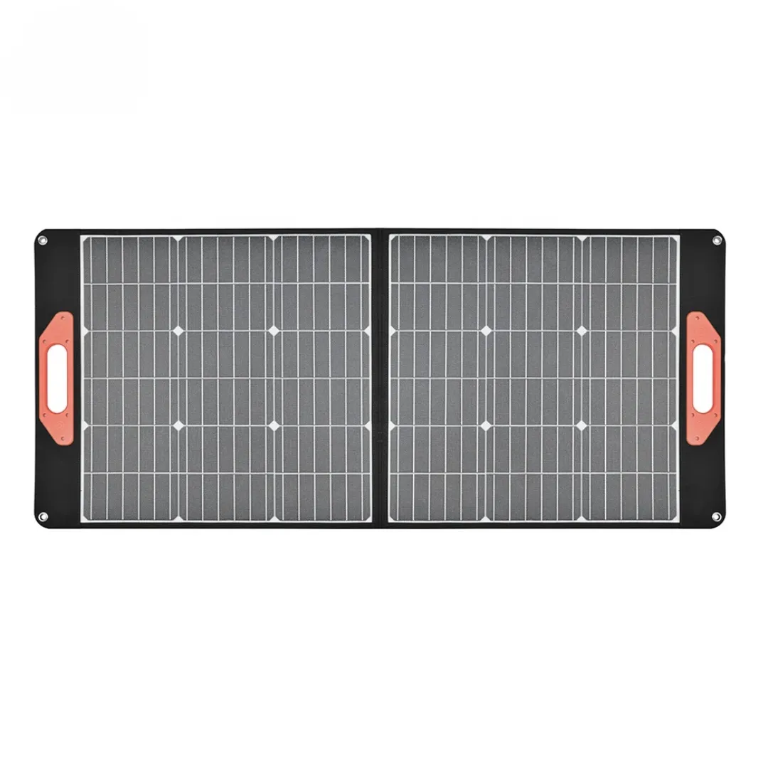 Panneau Solaire Pliable 100W – Chargeur Portable 5V/18V avec USB Type C pour Téléphones, Batteries et Ordinateurs