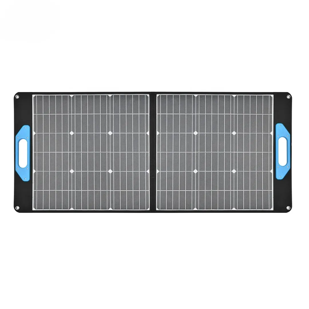 Panneau Solaire Pliable 100W – Chargeur Portable 5V/18V avec USB Type C pour Téléphones, Batteries et Ordinateurs