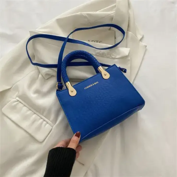 Sac à Main Femme Élégant – Imitation Cuir Croco avec Bandoulière Amovible et Poignée Tressée