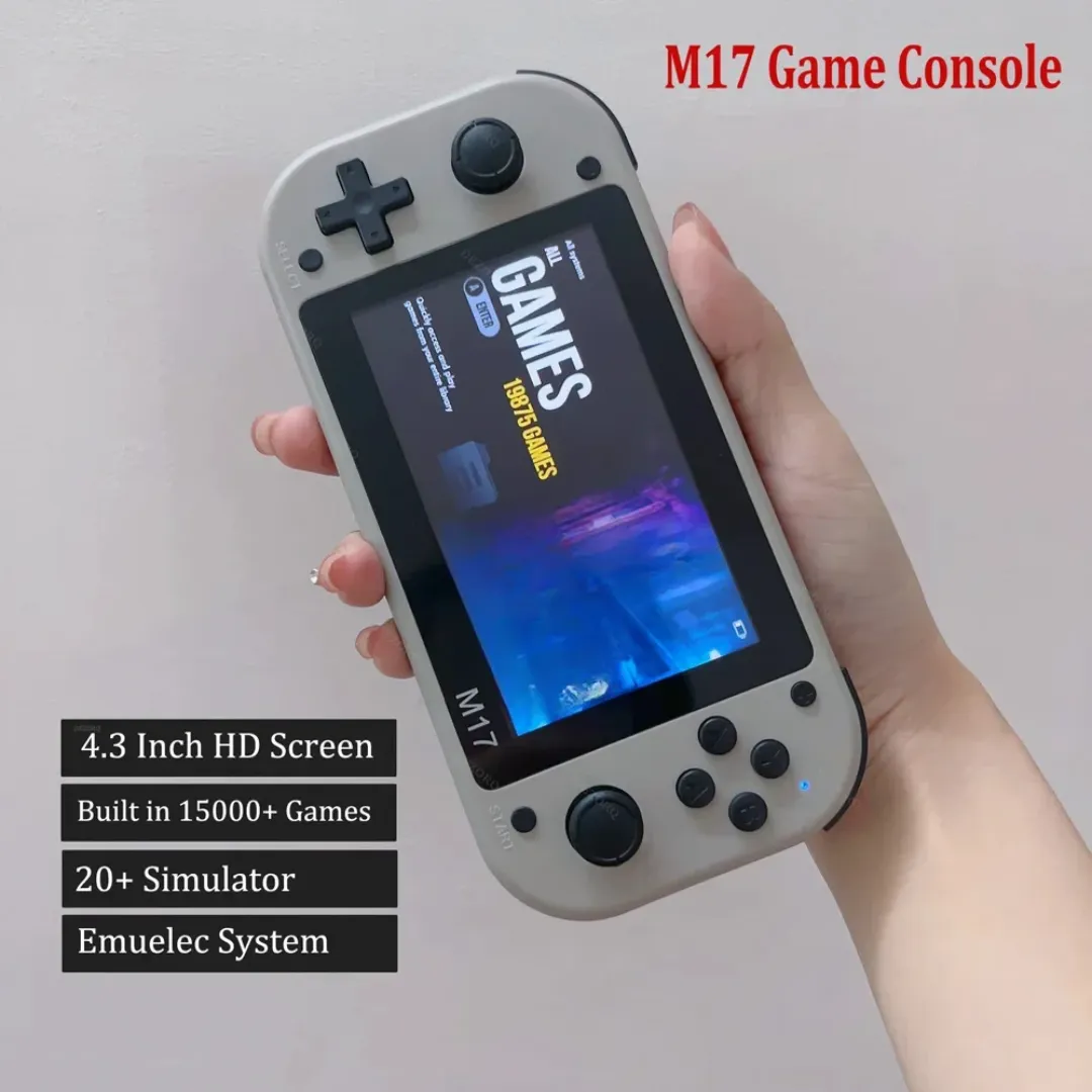 Console de Jeu Portable Rétro ZTX M17 – Double Système Android/Linux | 64 Go | Écran 4,3’’ HD | 10 000+ Jeux intégrés