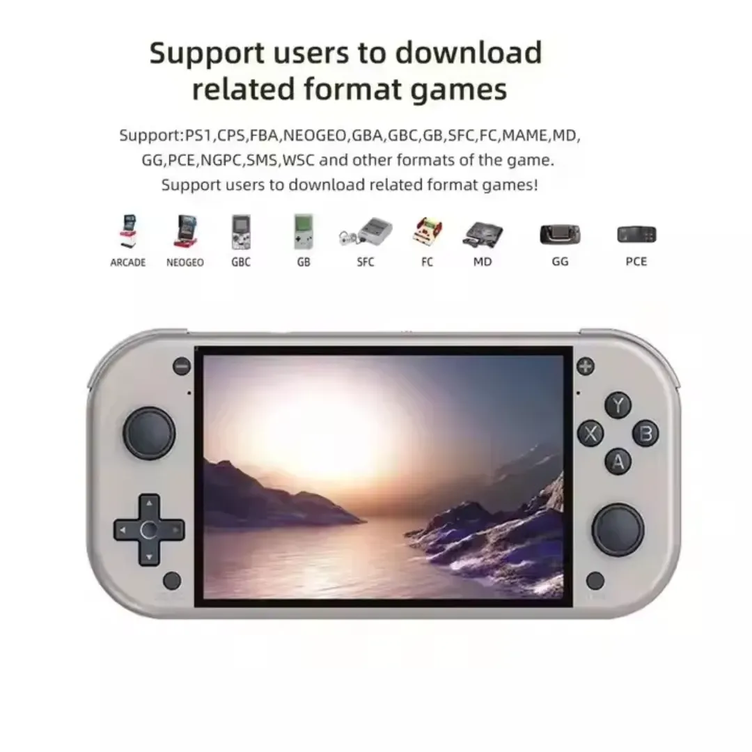 Console de Jeu Portable Rétro ZTX M17 – Double Système Android/Linux | 64 Go | Écran 4,3’’ HD | 10 000+ Jeux intégrés