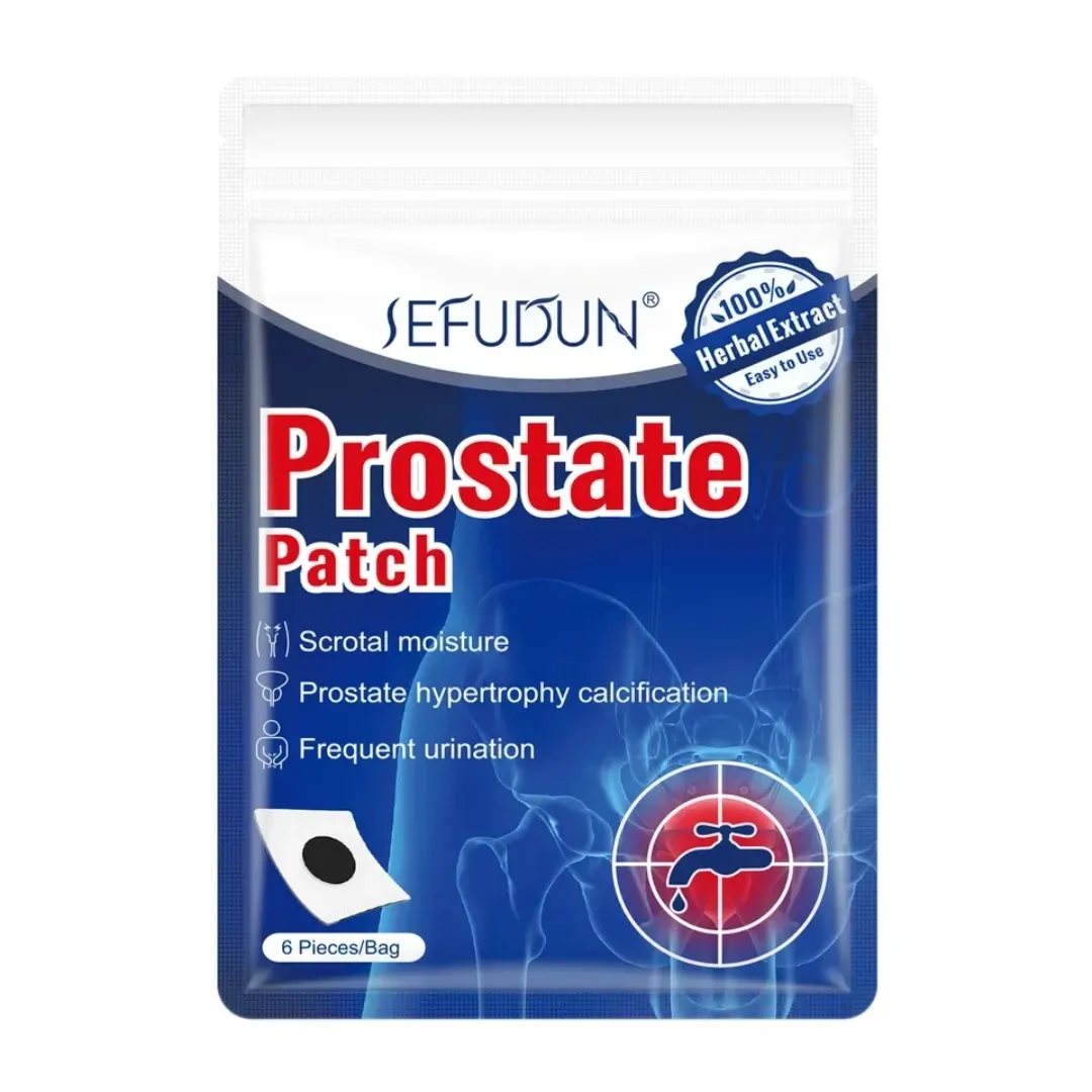 Patch Prostate Homme – Patch à base de plantes et sangsue | 6 pièces/sachet | Soulagement naturel des troubles prostatiques