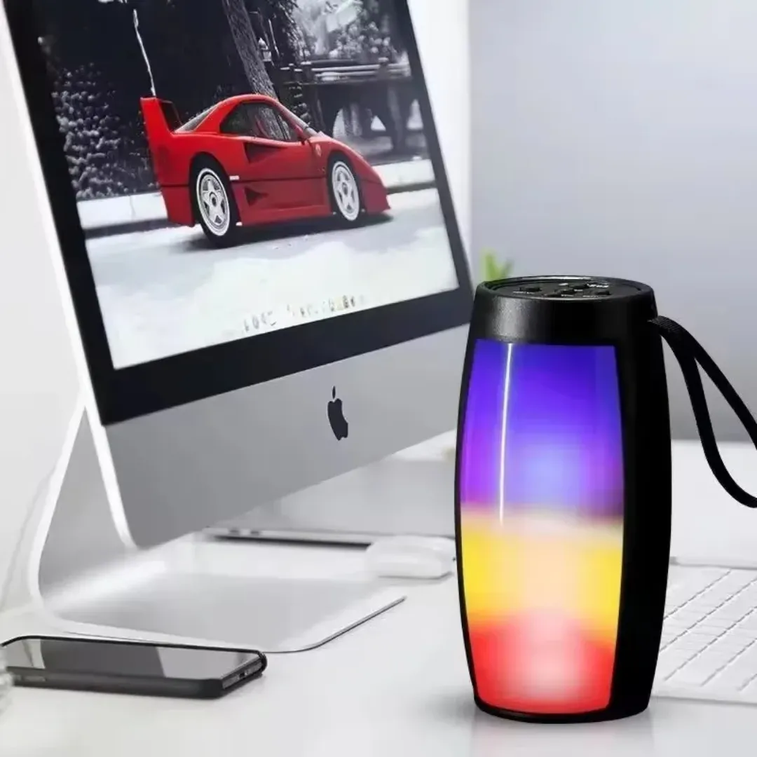 Haut-Parleur Bluetooth LED Portable – Son Puissant & Éclairage Multicolore – Idéal Voiture & Extérieur
