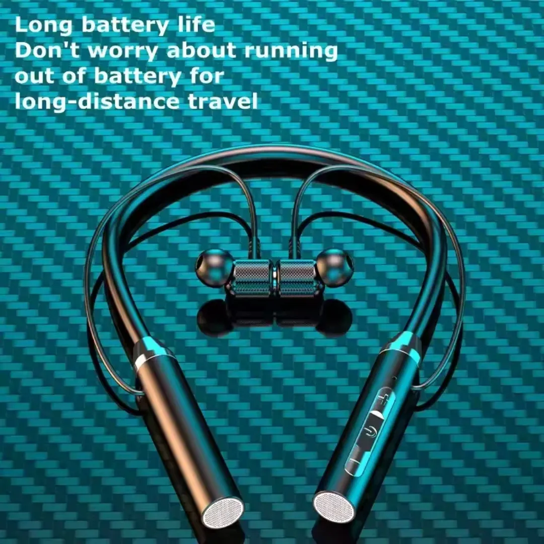 Écouteurs Sans Fil Bluetooth Tour de Cou – Sport & Musique – Micro Intégré