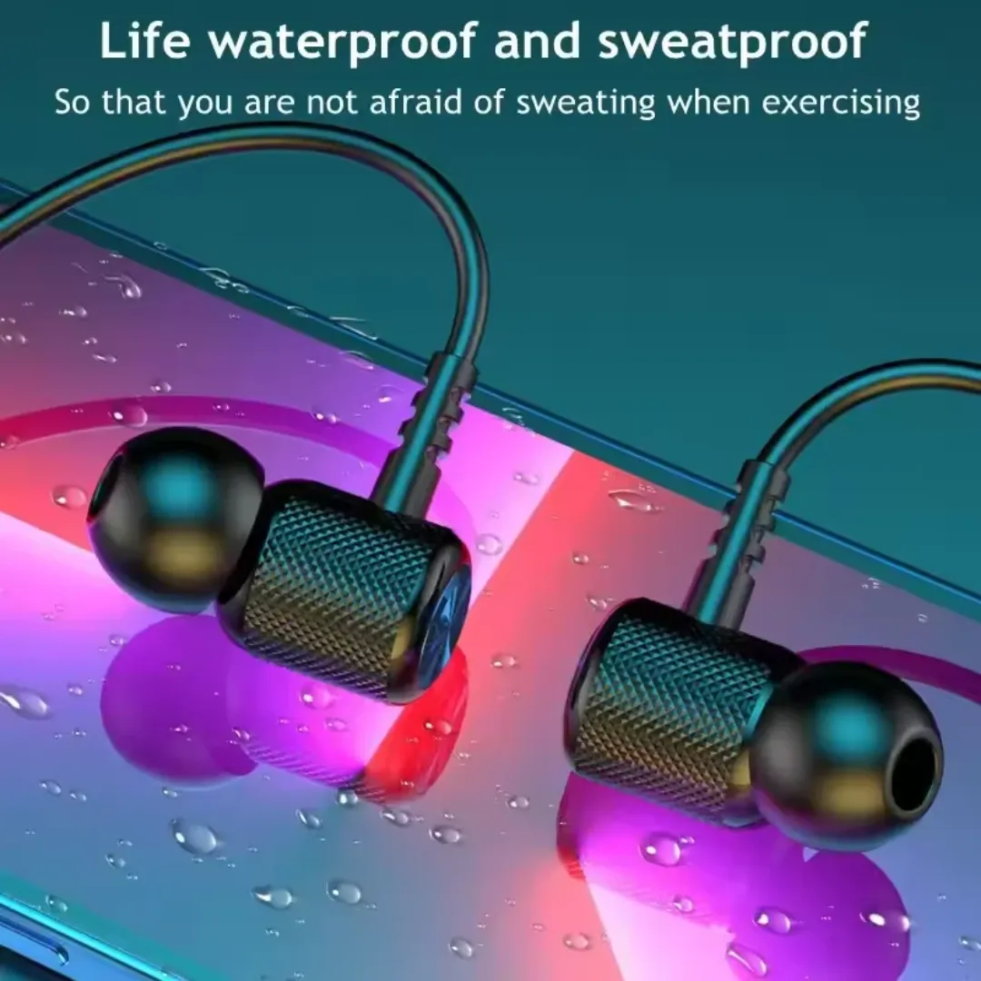 Écouteurs Sans Fil Bluetooth Tour de Cou – Sport & Musique – Micro Intégré