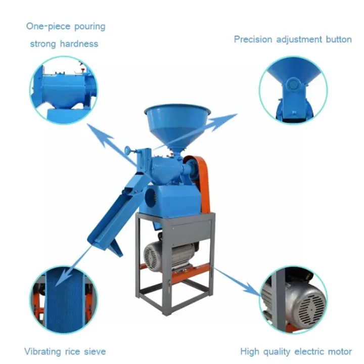 Décortiqueuse de Riz Électrique – Machine de Décorticage à Haute Capacité pour Riz Paddy