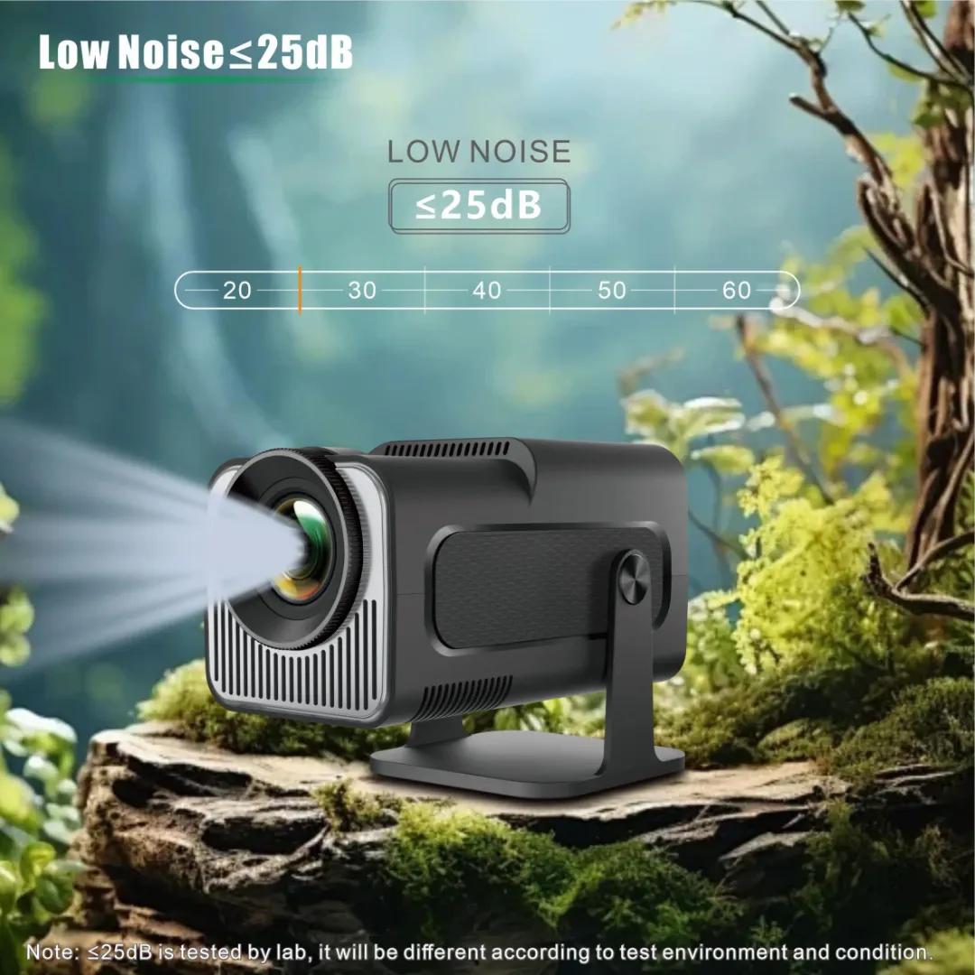 Mini Projecteur Portable 4K Android HY320 – WiFi – 200 ANSI Lumens – Home Cinéma Intelligent – Andro
