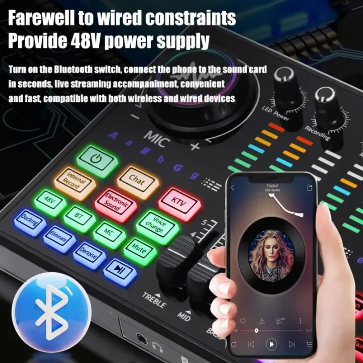 Kit Microphone Professionnel avec Carte Son DJ20 – Streaming, Podcast, Live, Studio, USB & XLR