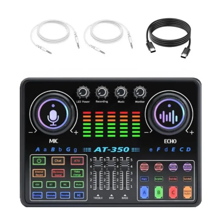 Kit Microphone Professionnel avec Carte Son DJ20 – Streaming, Podcast, Live, Studio, USB & XLR