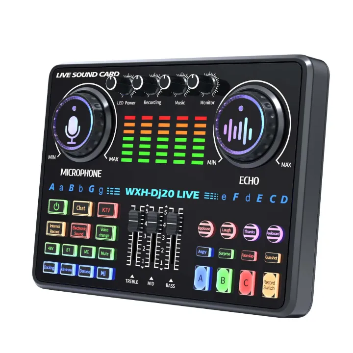 Kit Microphone Professionnel avec Carte Son DJ20 – Streaming, Podcast, Live, Studio, USB & XLR
