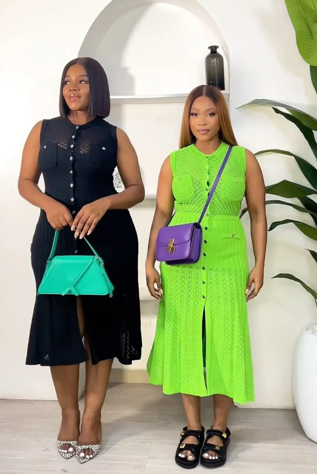 Robe Tricotée Sans Manches Élégante – Tendance 2025, Longue avec Boutons, Style Décontracté Chic