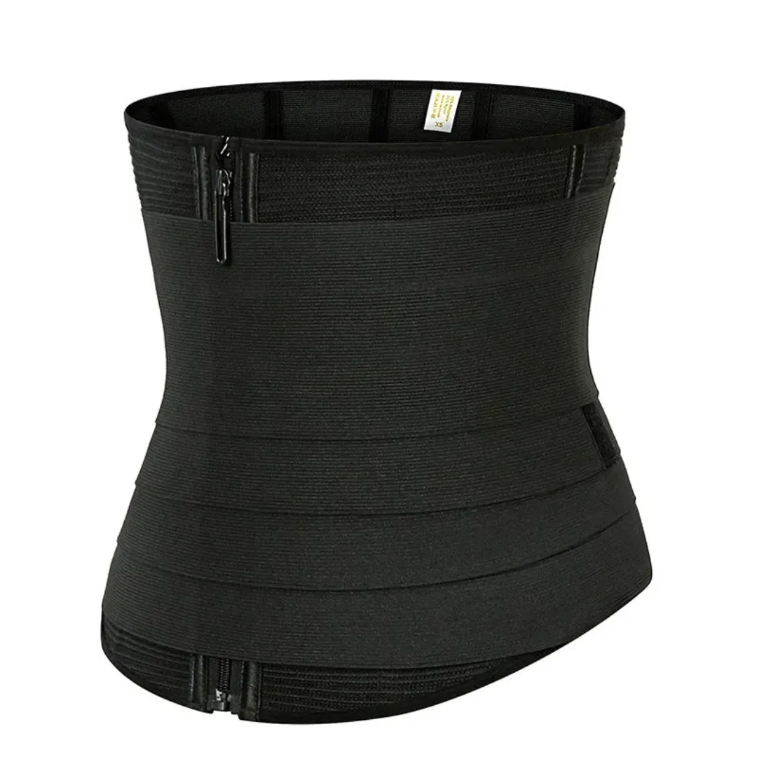 Ceinture Gainante Amincissante – Entraîneur de Taille Respirant avec Fermeture Éclair et Sangles Ajustables