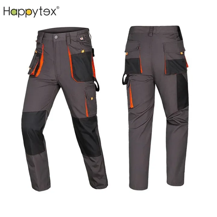 Tenue de travail professionnelle homme – Ensemble veste et pantalon renforcé multi-poches, haute résistance