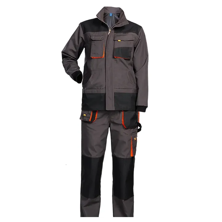 Tenue de travail professionnelle homme – Ensemble veste et pantalon renforcé multi-poches, haute résistance