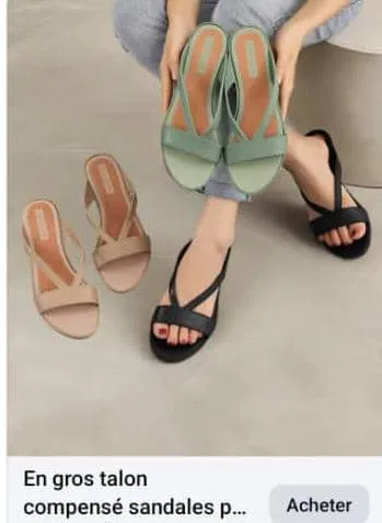 Sandales Plates Femme Élégantes – Style Croisé, Ouvertes, Confort Quotidien Été