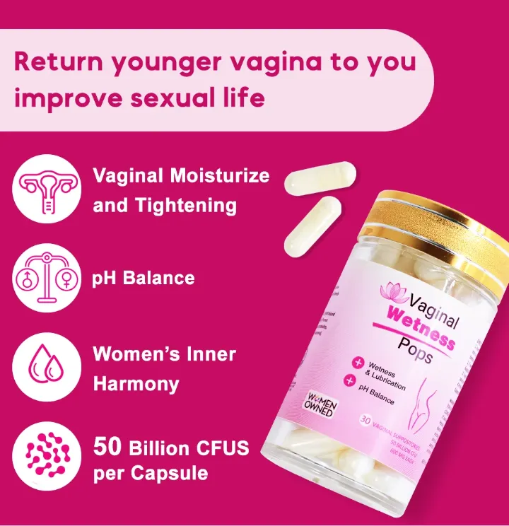 Vaginal Wetness Pops – Suppositoires Probiotiques pour Hydratation Intime & Lubrification Naturelle